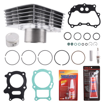 Cylinder Piston Gasket Top End Kit compatible for Honda Trx250 E Ex Recon Te compatible for Tm 02-22 68.5