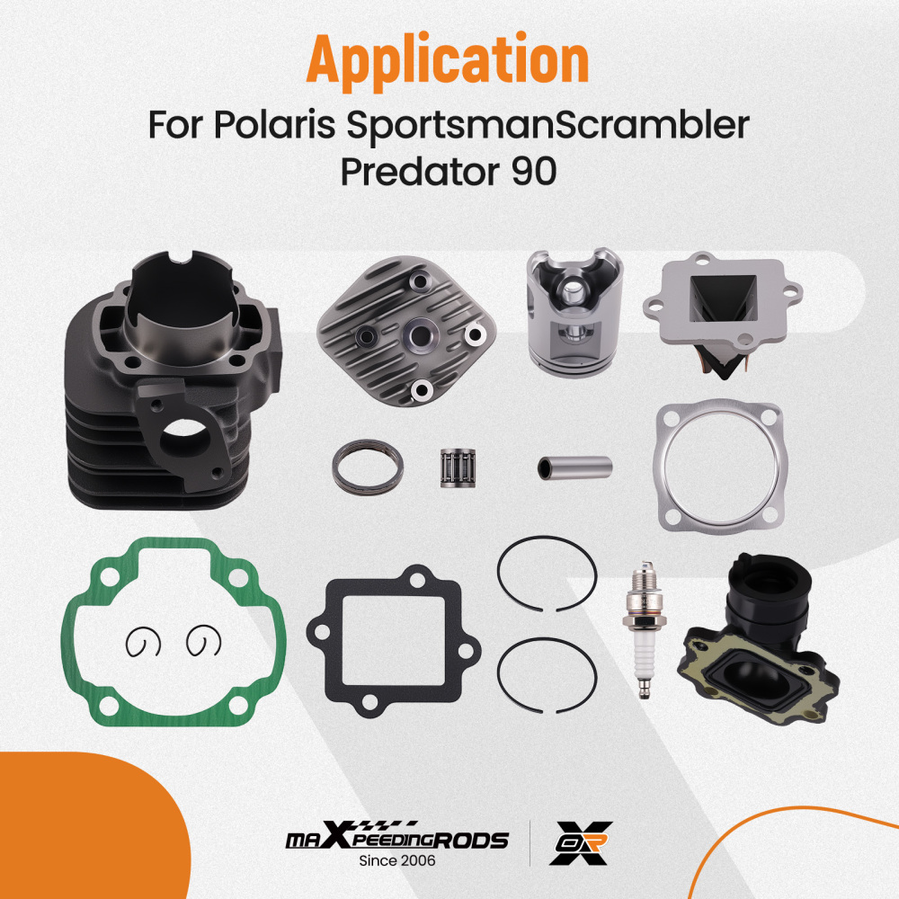 100cc Top End Cylinder Engine Kit compatible for Polaris Sportsman 90 Scrambler Predator 90