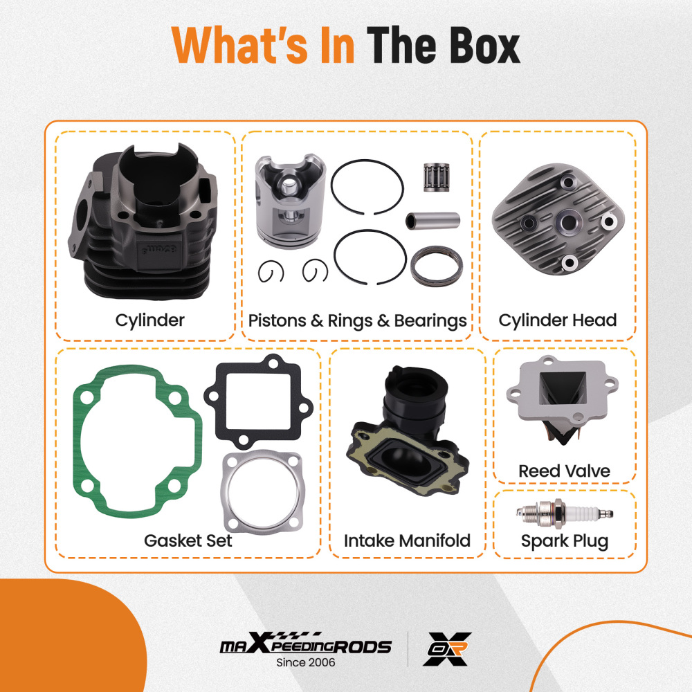 100cc Top End Cylinder Engine Kit compatible for Polaris Sportsman 90 Scrambler Predator 90