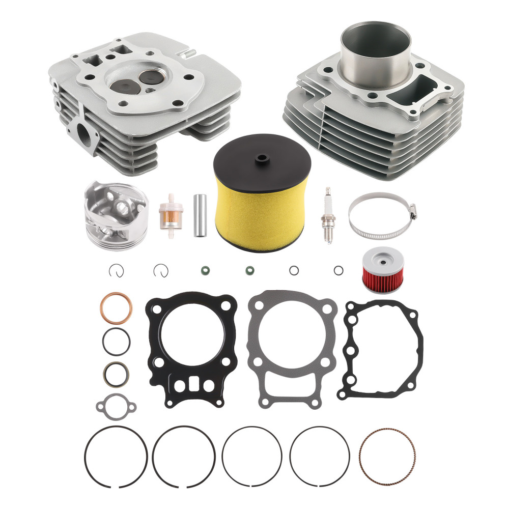 Cylinder Head Piston Kit compatible for Honda Rancher 350 TRX350TE TRX350TM TRX350FE 00-06