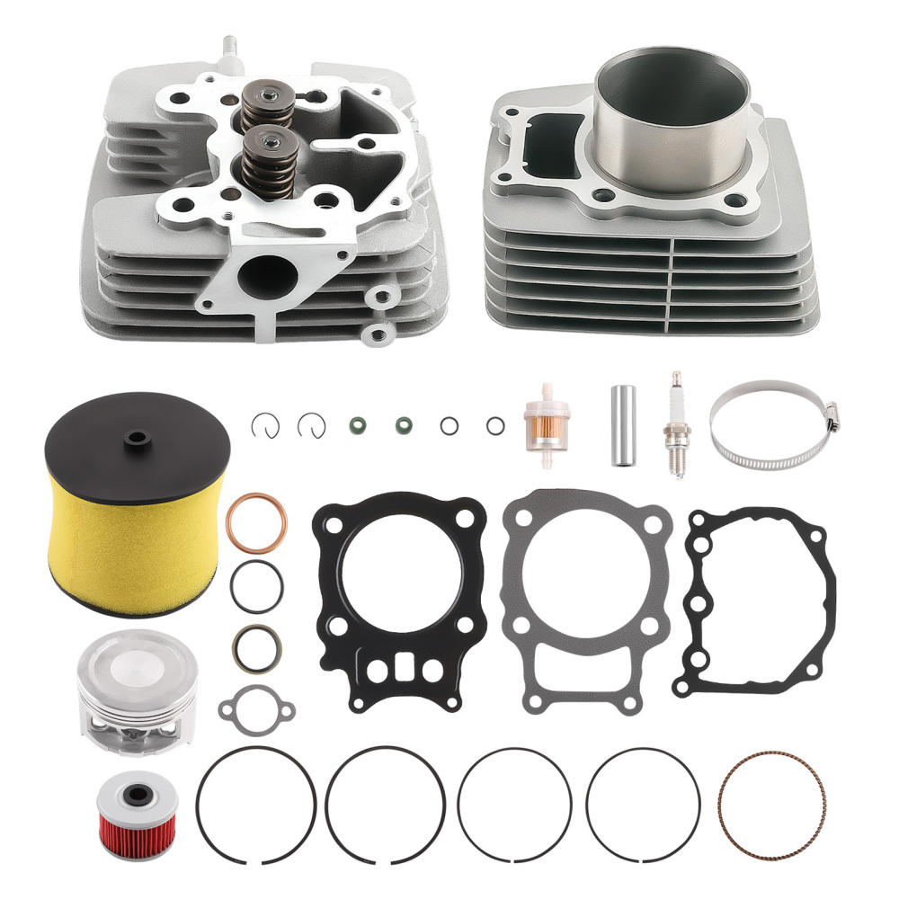 Cylinder Head Piston Kit compatible for Honda Rancher 350 TRX350TE TRX350TM TRX350FE 00-06