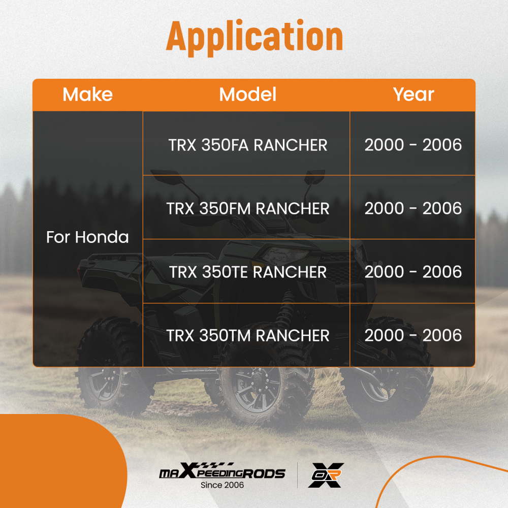 Cylinder Head Piston Kit compatible for Honda Rancher 350 TRX350TE TRX350TM TRX350FE 00-06