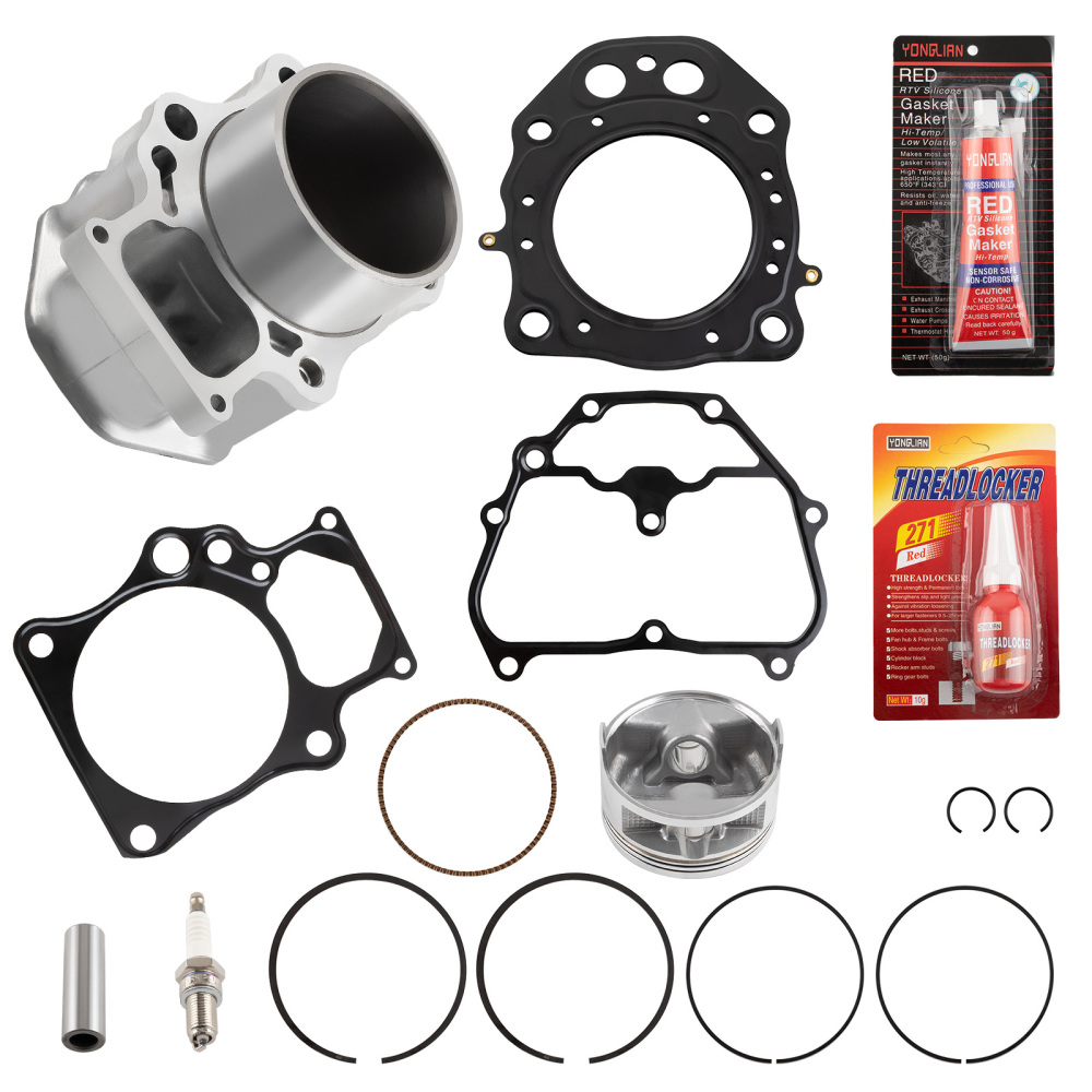 Cylinder Piston Gasket Top End Rebuild Kit compatible for Honda Rancher 420 TRX420 07-18