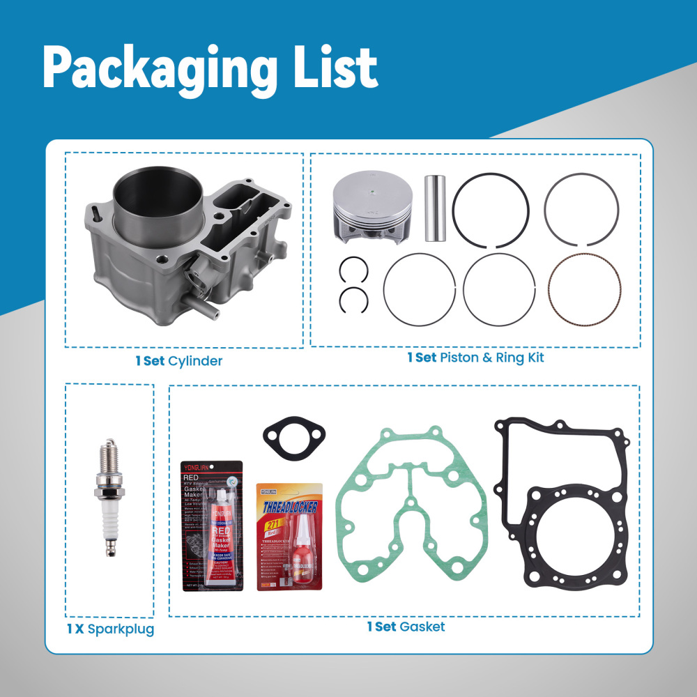 Cylinder Piston Kit compatible for Honda Foreman Rubicon 500 TRX500FA 12100-HN2-000
