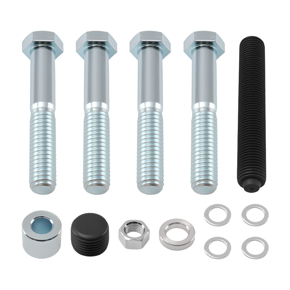 12 Groove Pulley Kit compatible for Chevy SBC 283 305 327 350 383 1973-1989