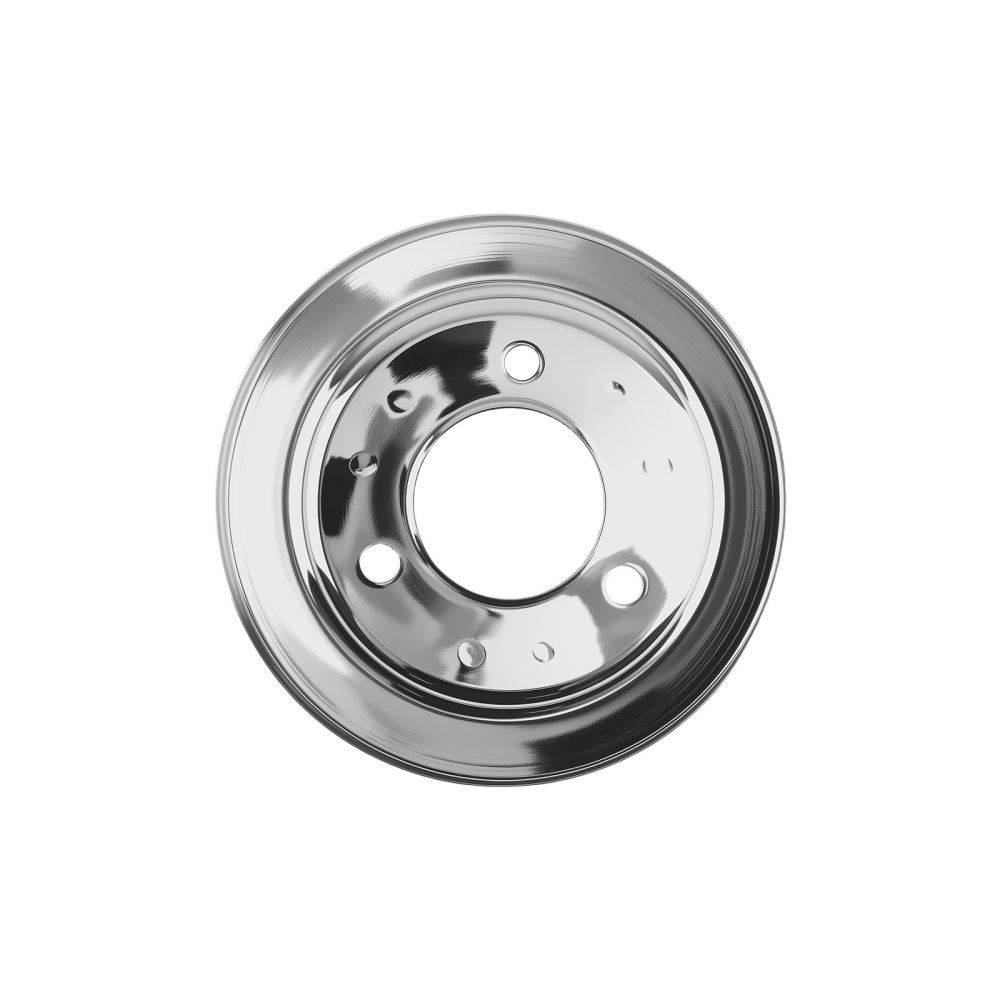 3pc Chrome Pulley Kit compatible for Chevy Big Block 396 427 454 Crankshaft Water Pump