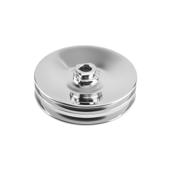 3pc Chrome Pulley Kit compatible for Chevy Big Block 396 427 454 Crankshaft Water Pump