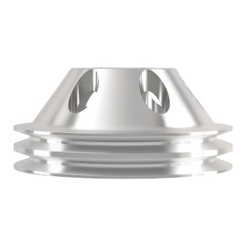 Aluminum Crankshaft Pulley for Small Block compatible for Chevy 283-350 Triple Groove Kit