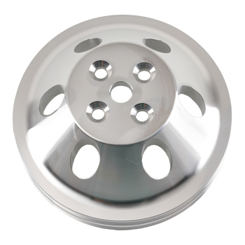 Aluminum Crankshaft Pulley for Small Block compatible for Chevy 283-350 Triple Groove Kit