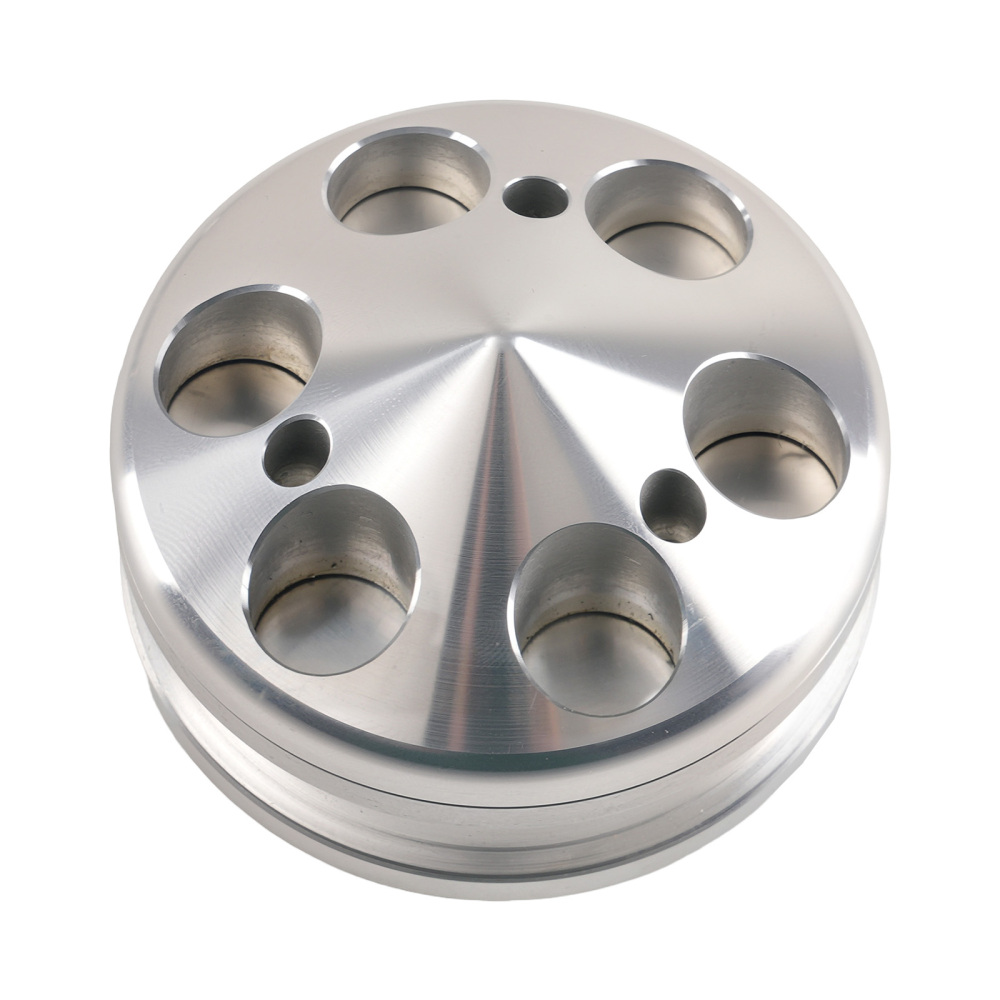 Aluminum Crankshaft Pulley for Small Block compatible for Chevy 283-350 Triple Groove Kit