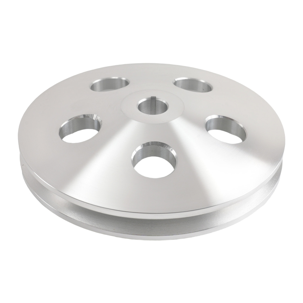 Aluminum Crankshaft Pulley for Small Block compatible for Chevy 283-350 Triple Groove Kit