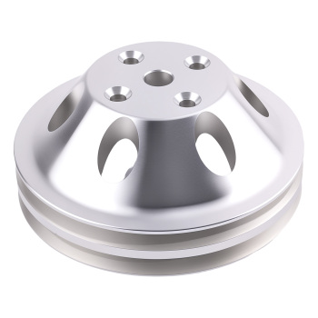 Long Water Pump Pulley Kit compatible for Chevy SBC 262 265 267 283 302 305 307 327 350