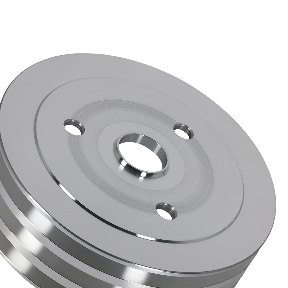 Aluminum Triple 3 Groove Crankshaft Crank Pulley SWP compatible for Chevy 396 BBC SWP