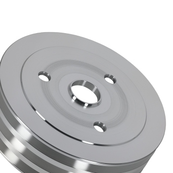 Aluminum Triple 3 Groove Crankshaft Crank Pulley SWP compatible for Chevy 396 BBC SWP