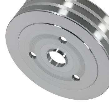 Aluminum Triple 3 Groove Crankshaft Crank Pulley SWP compatible for Chevy 396 BBC SWP