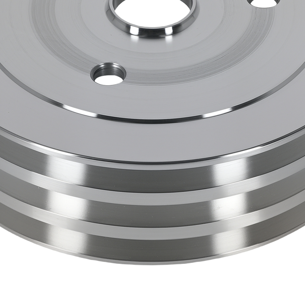 Aluminum Triple 3 Groove Crankshaft Crank Pulley SWP compatible for Chevy 396 BBC SWP