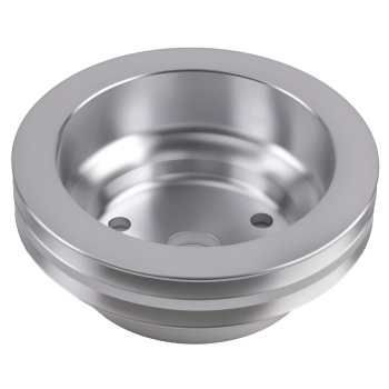 2XWater Pump Pulley compatible for Chevy Small Block 265 283 305 327 350 383 400 LWP V Belt