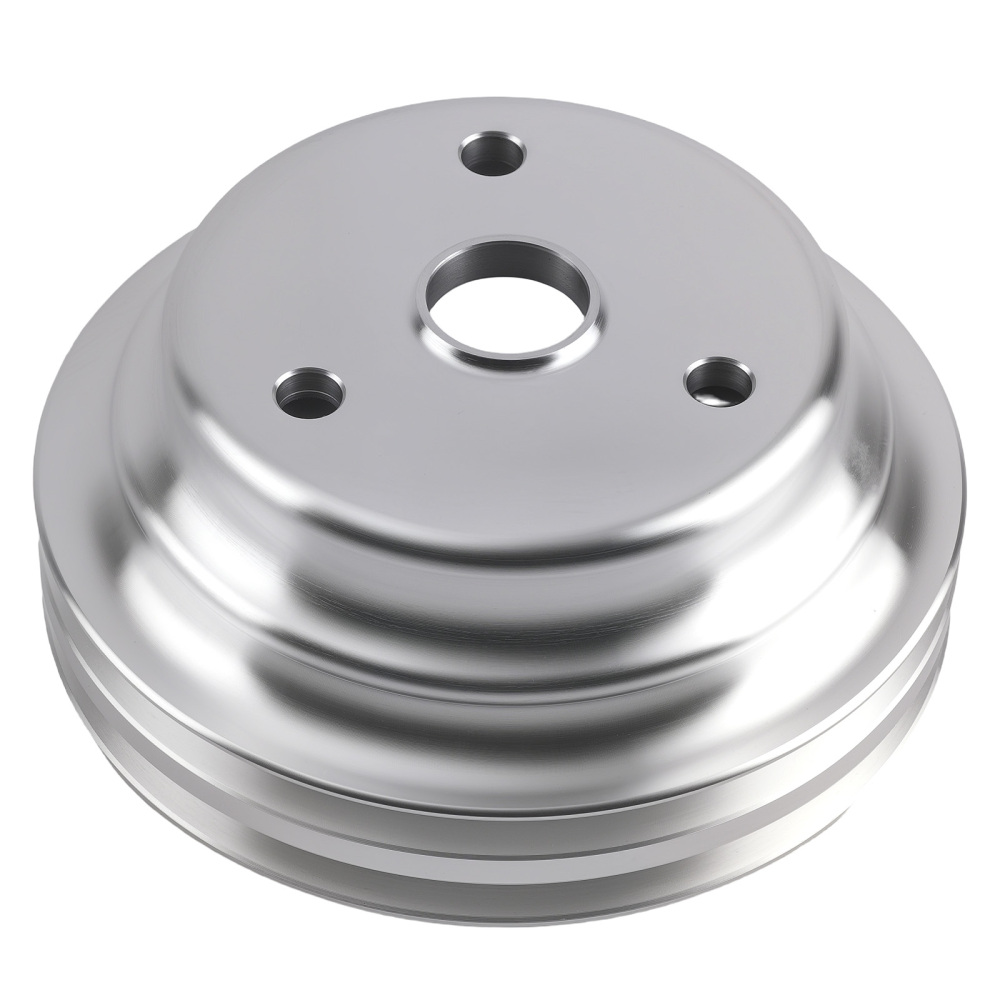 2XWater Pump Pulley compatible for Chevy Small Block 265 283 305 327 350 383 400 LWP V Belt