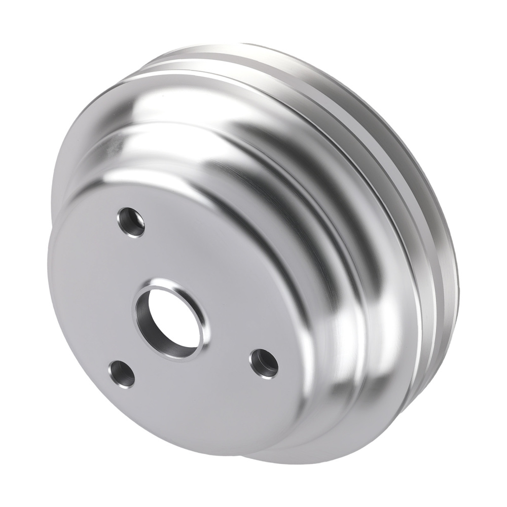 2XWater Pump Pulley compatible for Chevy Small Block 265 283 305 327 350 383 400 LWP V Belt