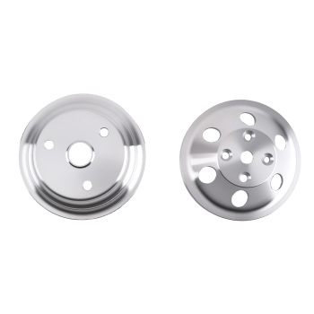 2XWater Pump Pulley compatible for Chevy Small Block 265 283 305 327 350 383 400 LWP V Belt