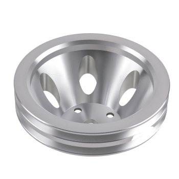 2/3 Groove Crankshaft Pulley compatible for Chevy Small Block 265-400 V8 Long Water Pump