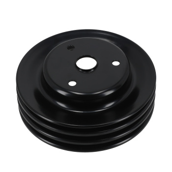 2/3 Groove Water Pump Pulley Kit compatible for Chevy 262-400 SBC V8 LWP Direct Fit