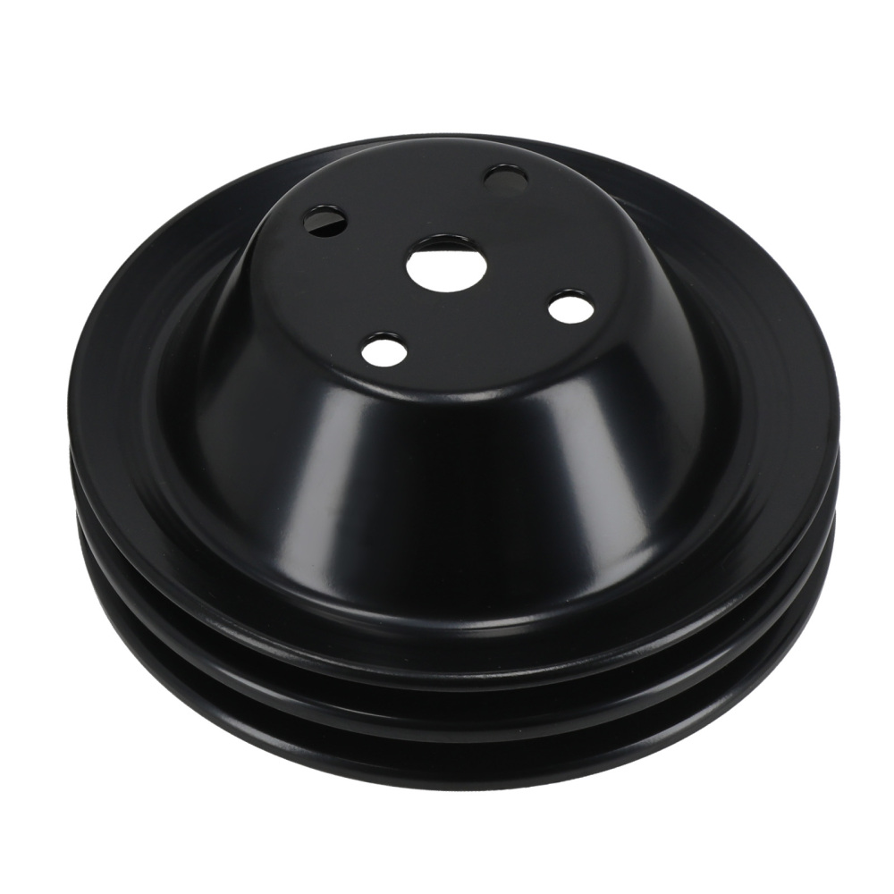 2/3 Groove Water Pump Pulley Kit compatible for Chevy 262-400 SBC V8 LWP Direct Fit