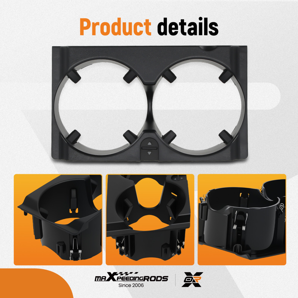 2 Cup Center Holder compatible for Mercedes-Benz W212 E350 E550 E-Class 2010-13 2126800110