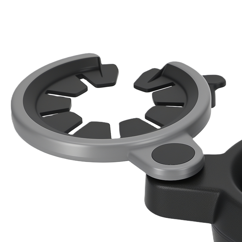 ABS Black Cup Holder compatible for Smart Fortwo 2007 2008-2014 A4518100370 Front