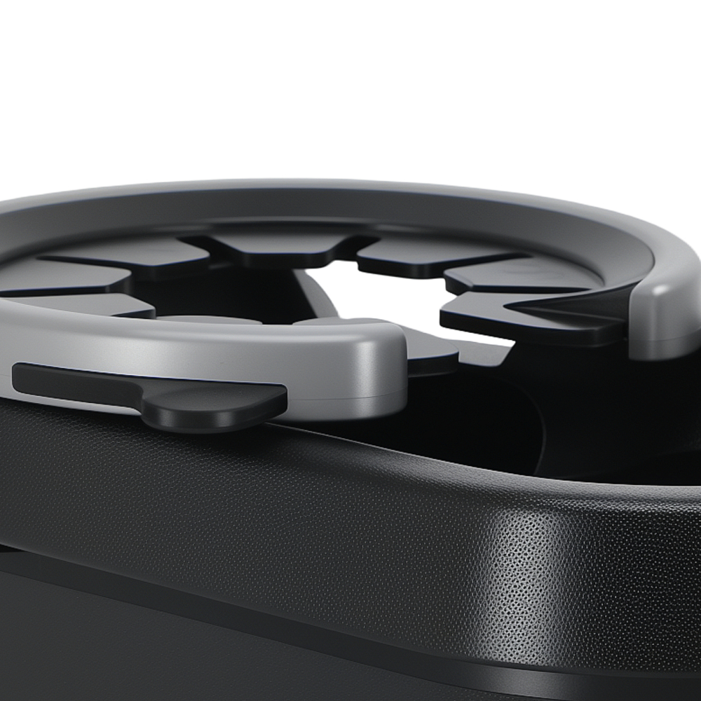 ABS Black Cup Holder compatible for Smart Fortwo 2007 2008-2014 A4518100370 Front