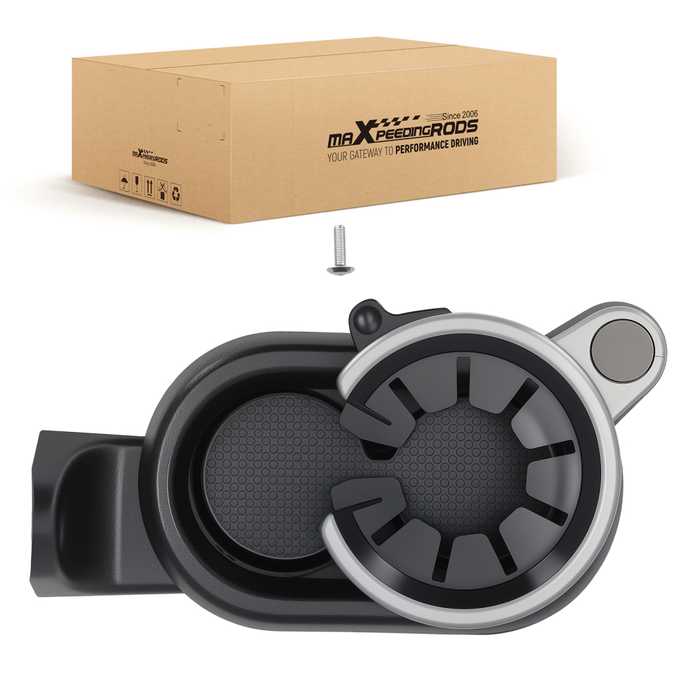 ABS Black Cup Holder compatible for Smart Fortwo 2007 2008-2014 A4518100370 Front