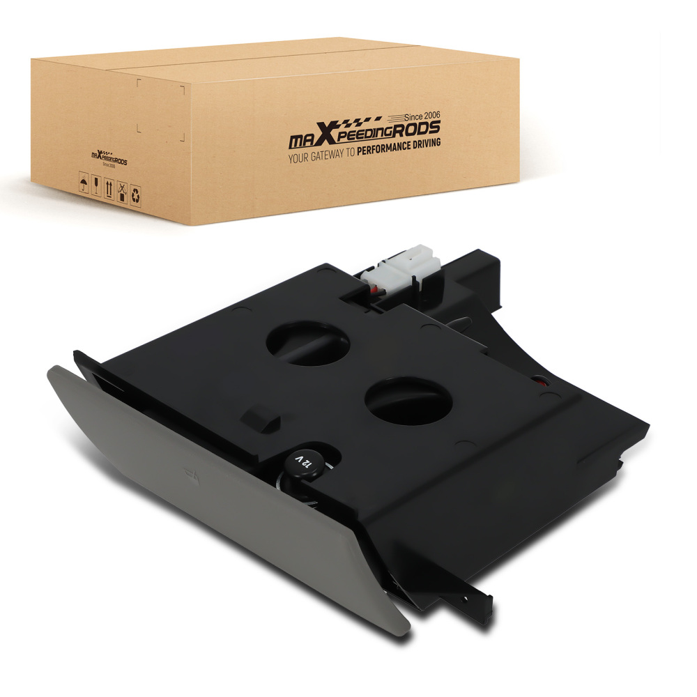 Cup Holder ABS Grey compatible for VW Transporter T5 2003-2013 Center Console 7H285860130T