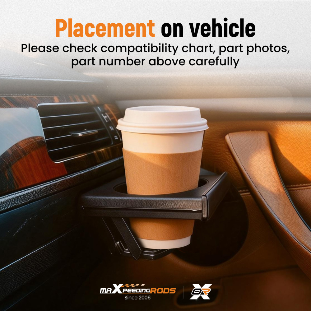 Cup Holder ABS Grey compatible for VW Transporter T5 2003-2013 Center Console 7H285860130T