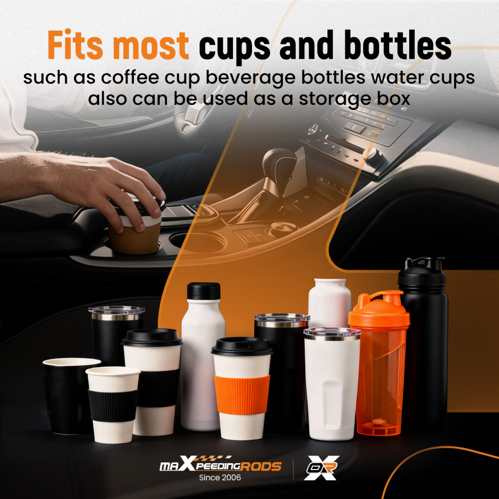 Cup Holder ABS Grey compatible for VW Transporter T5 2003-2013 Center Console 7H285860130T