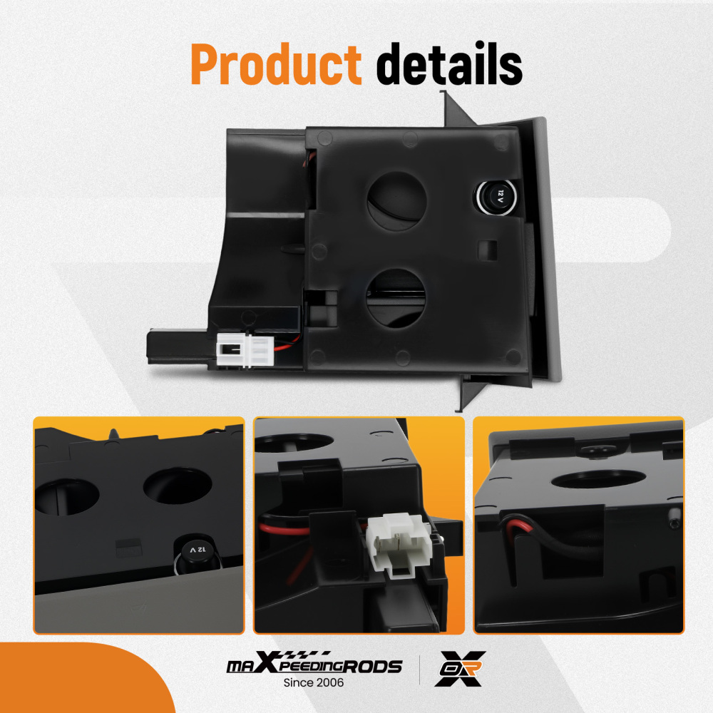 Cup Holder ABS Grey compatible for VW Transporter T5 2003-2013 Center Console 7H285860130T