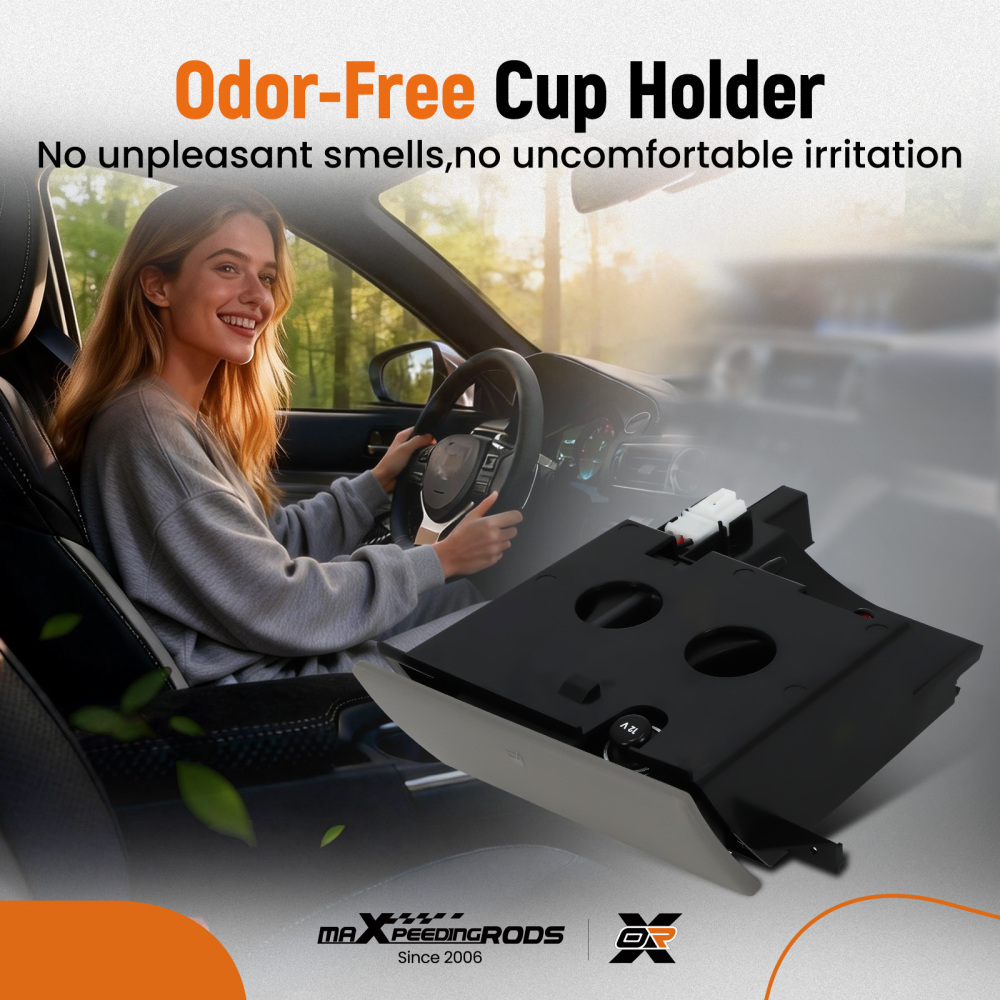 Cup Holder ABS Grey compatible for VW Transporter T5 2003-2013 Center Console 7H285860130T