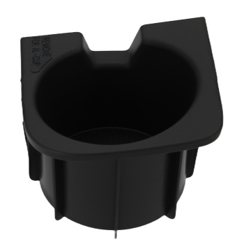 2 Cup Holder Insert compatible for Toyota Tacoma 2005-2017 Front 6699204012 Black