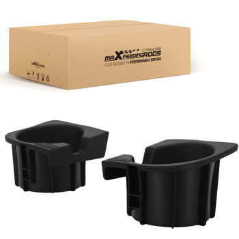 2 Cup Holder Insert compatible for Toyota Tacoma 2005-2017 Front 6699204012 Black