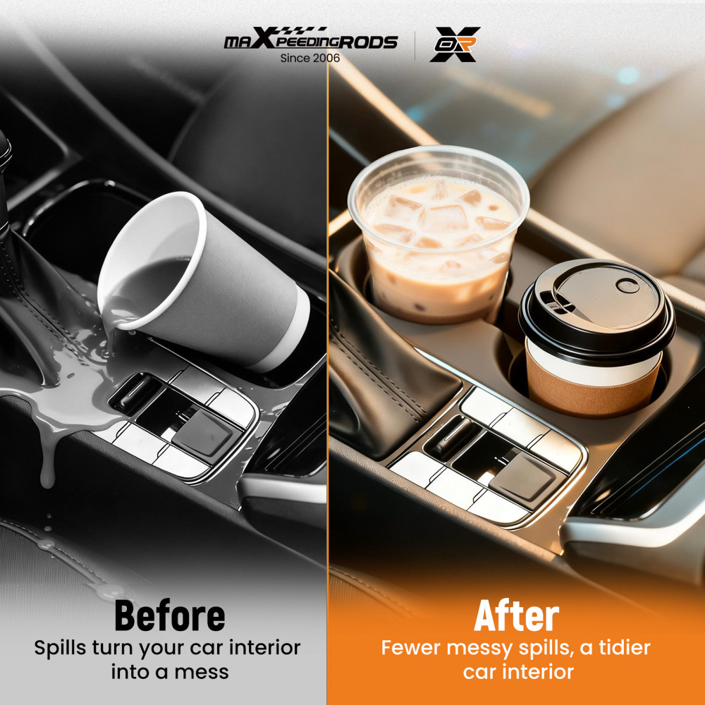Center Black Cup Holder compatible for Ford Explorer 2020 2021-2025 LB5Z-7813562-AB Front