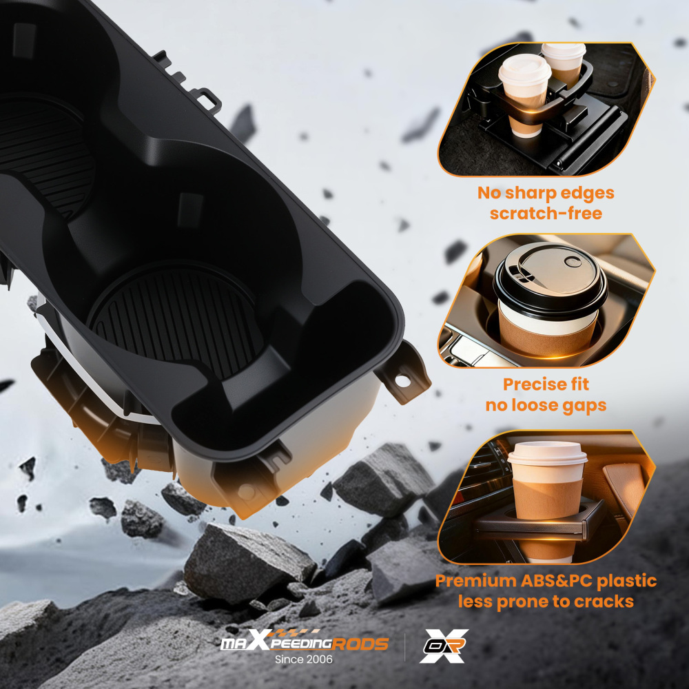 Center Black Cup Holder compatible for Ford Explorer 2020 2021-2025 LB5Z-7813562-AB Front