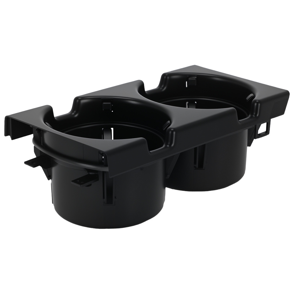 Portabicchieri ABS Console compatibile per BMW E46 1998-2007 51169415186 Nero Anteriore