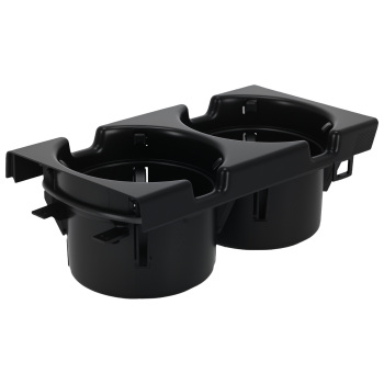 Portabicchieri ABS Console compatibile per BMW E46 1998-2007 51169415186 Nero Anteriore