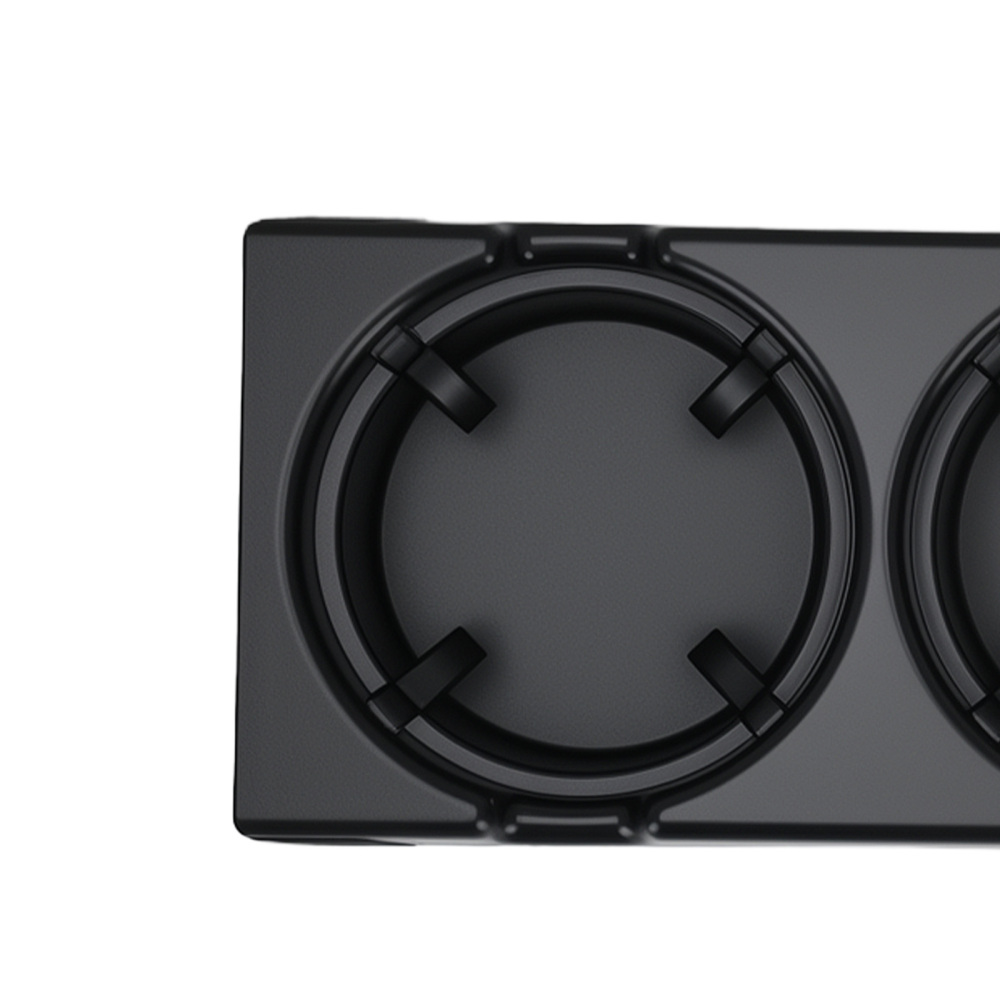 Portabicchieri ABS Console compatibile per BMW E46 1998-2007 51169415186 Nero Anteriore
