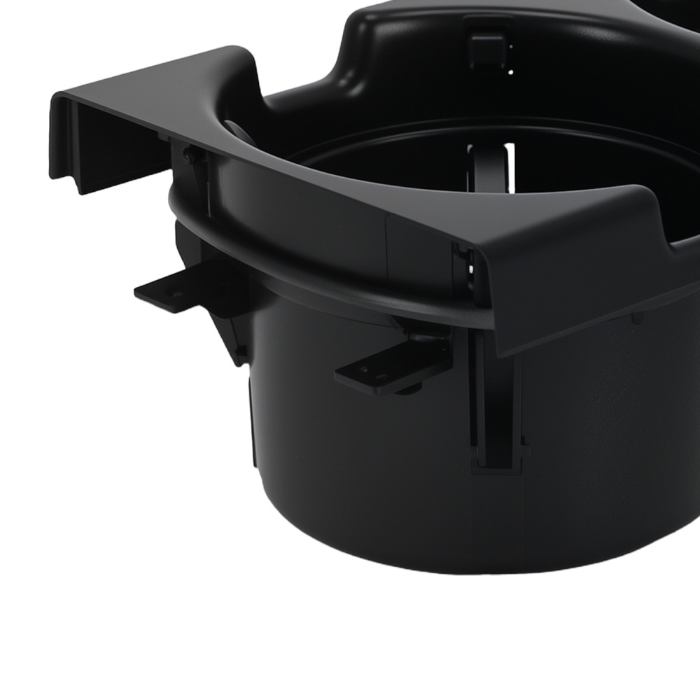 Portabicchieri ABS Console compatibile per BMW E46 1998-2007 51169415186 Nero Anteriore