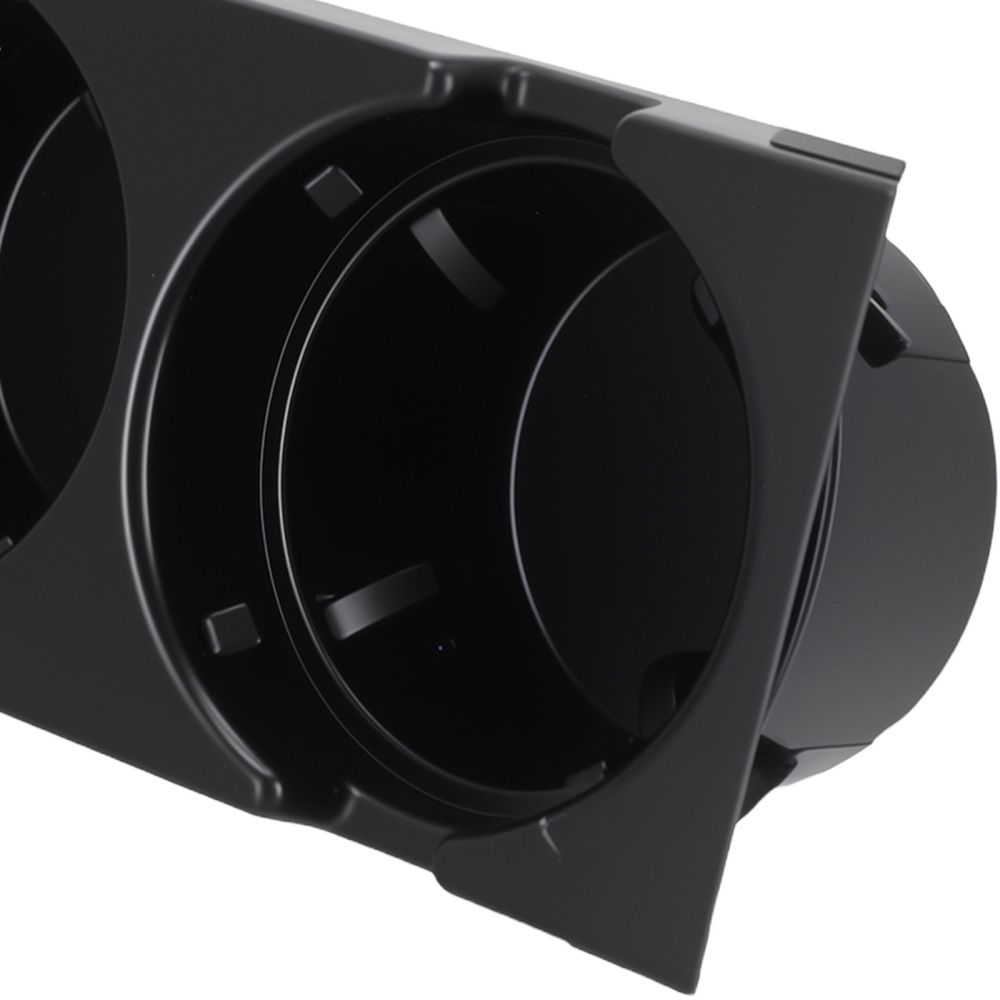 Portabicchieri ABS Console compatibile per BMW E46 1998-2007 51169415186 Nero Anteriore