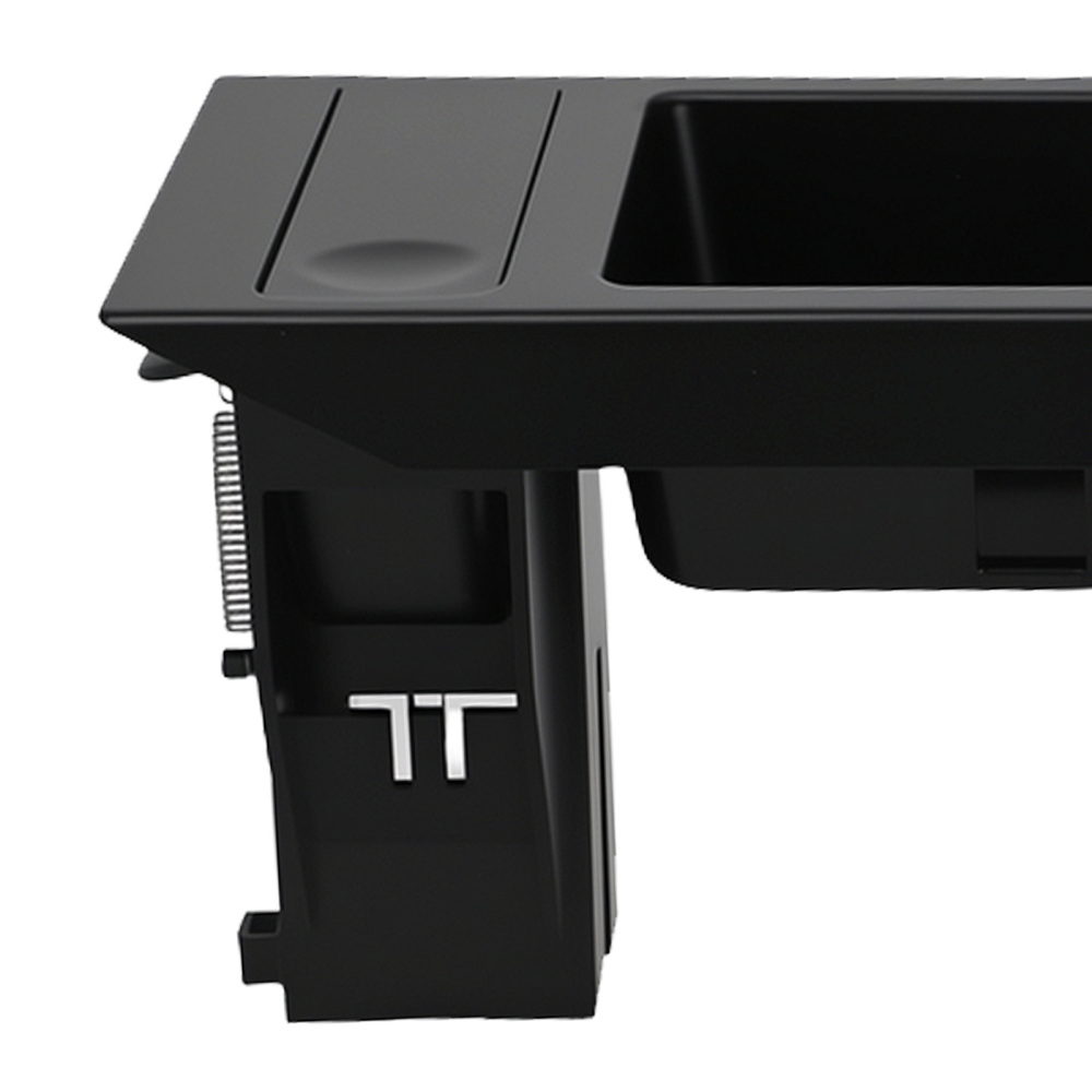 Portabicchieri ABS Console compatibile per BMW E46 1998-2007 51169415186 Nero Anteriore