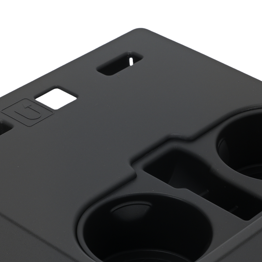 Black Center Holder compatible for Ford F150 2015-2020 F250 F350 2017-2022 HC3Z-2813562-AB