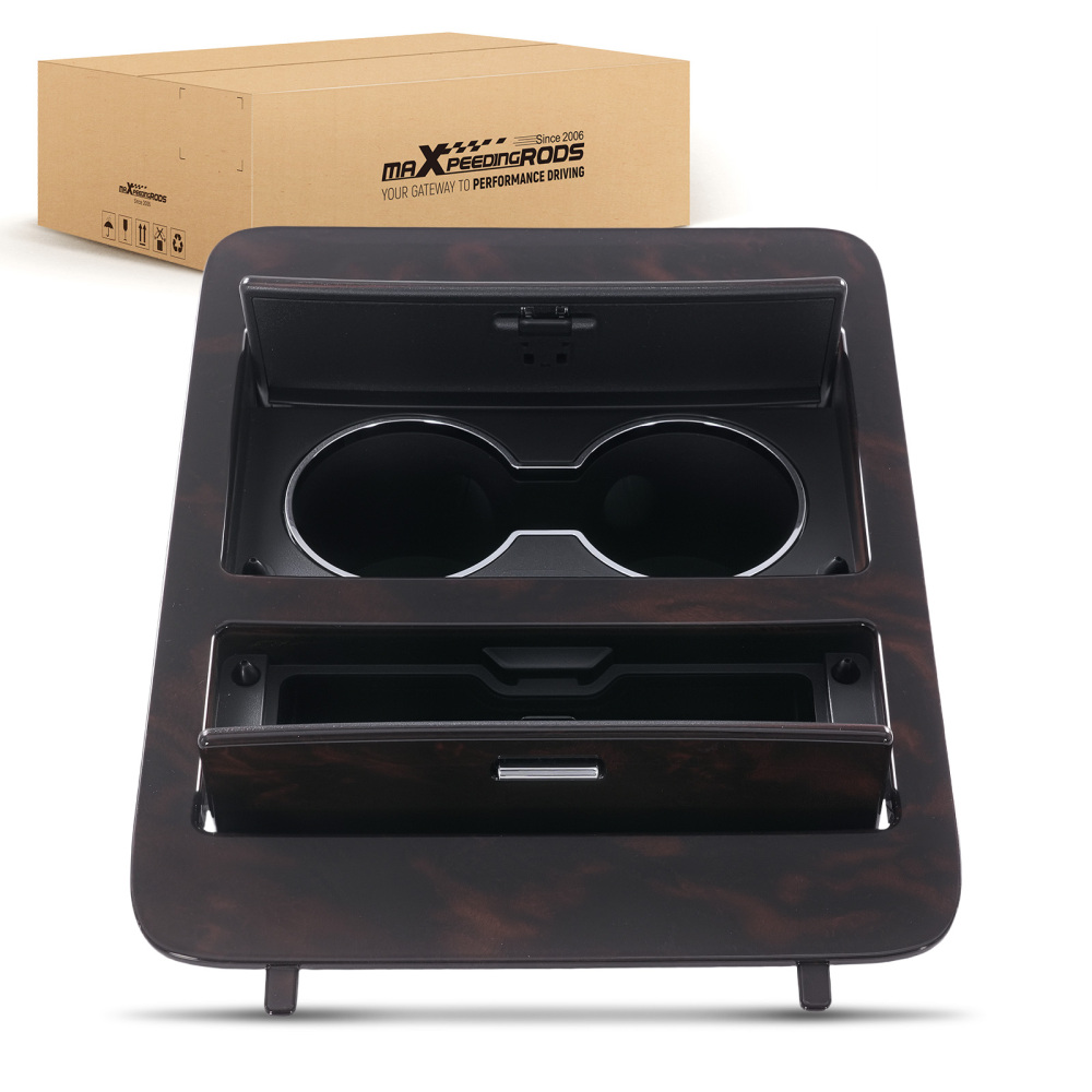 Center Console Cup Holder Woodgrain compatible for Suburban/Yukon 2007-2014 20951472 Front