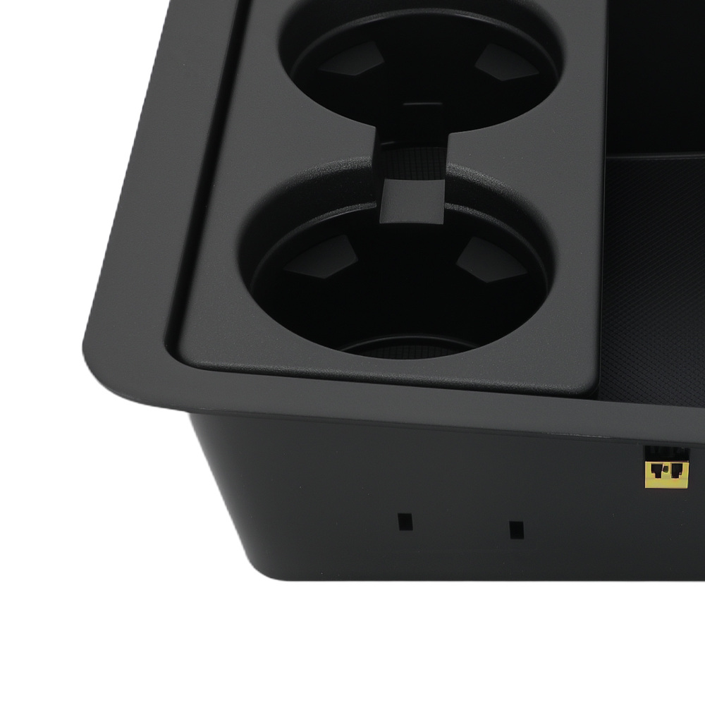 Center Console Cup Tray Cup Holder compatible for Chevrolet Avalanche 07-13 15855168 ABS