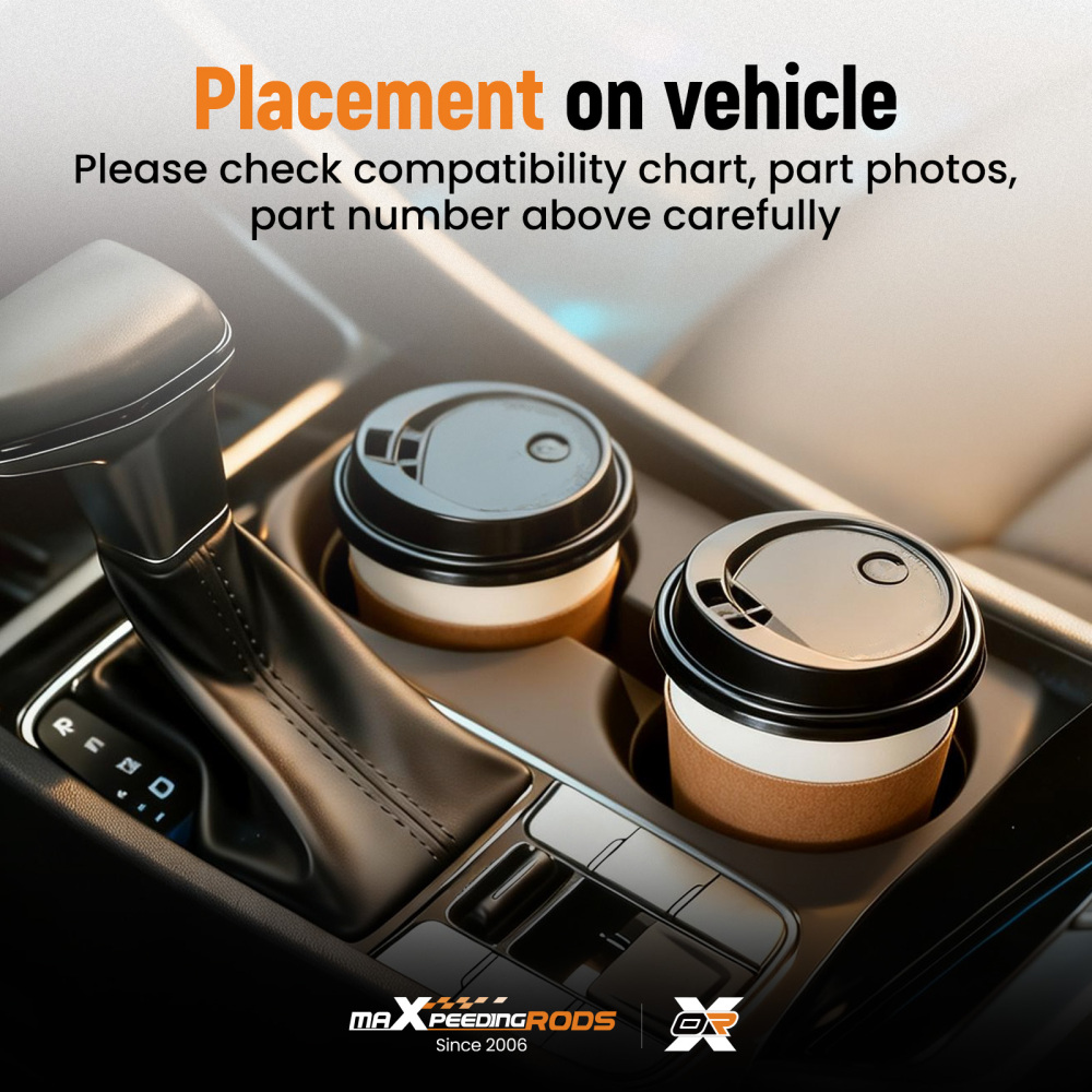 Black Center Console Cup Holder compatible for Ford Explorer 2020-2025 LB5Z-7813562-AB